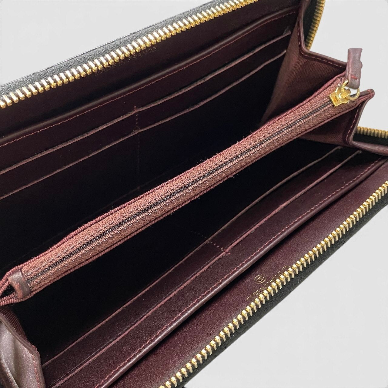g9 《美品》 CHANEL シャネル マトラッセ キャビアスキン 長財布 Matelasse Caviar Leather Long Wallet ブラック 箱付t18r