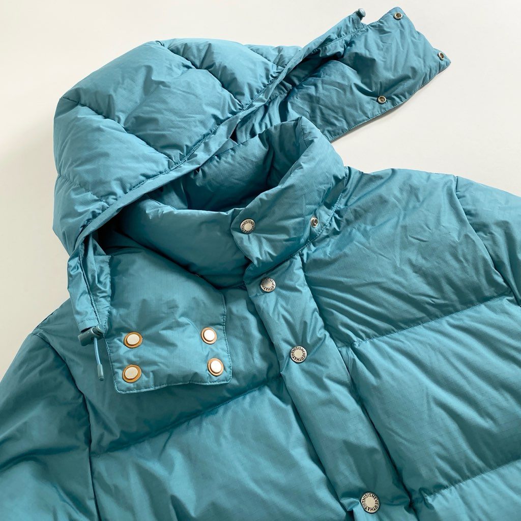 42e4 【美品】 thisisneverthat ディスイズネバーザット Classic Ripstop Down Jacket クラシック リップストップ ダウンジャケット M ブルー グースダウン アウター メンズ