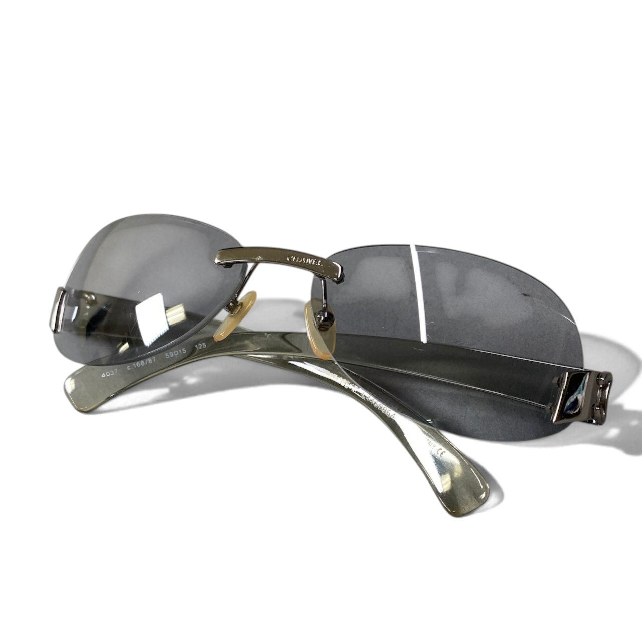 h20 CHANEL Rimless CC Logo Sunglasses 4037 168/87 59□15 125 Women'sta1