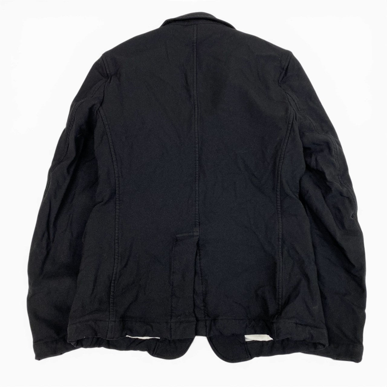 11b9 BLACK COMME des GARCONS ブラックコムデギャルソン 2014年 ポリ縮絨 テーラージャケット アウター M ブラック ポリエステル メンズk02i