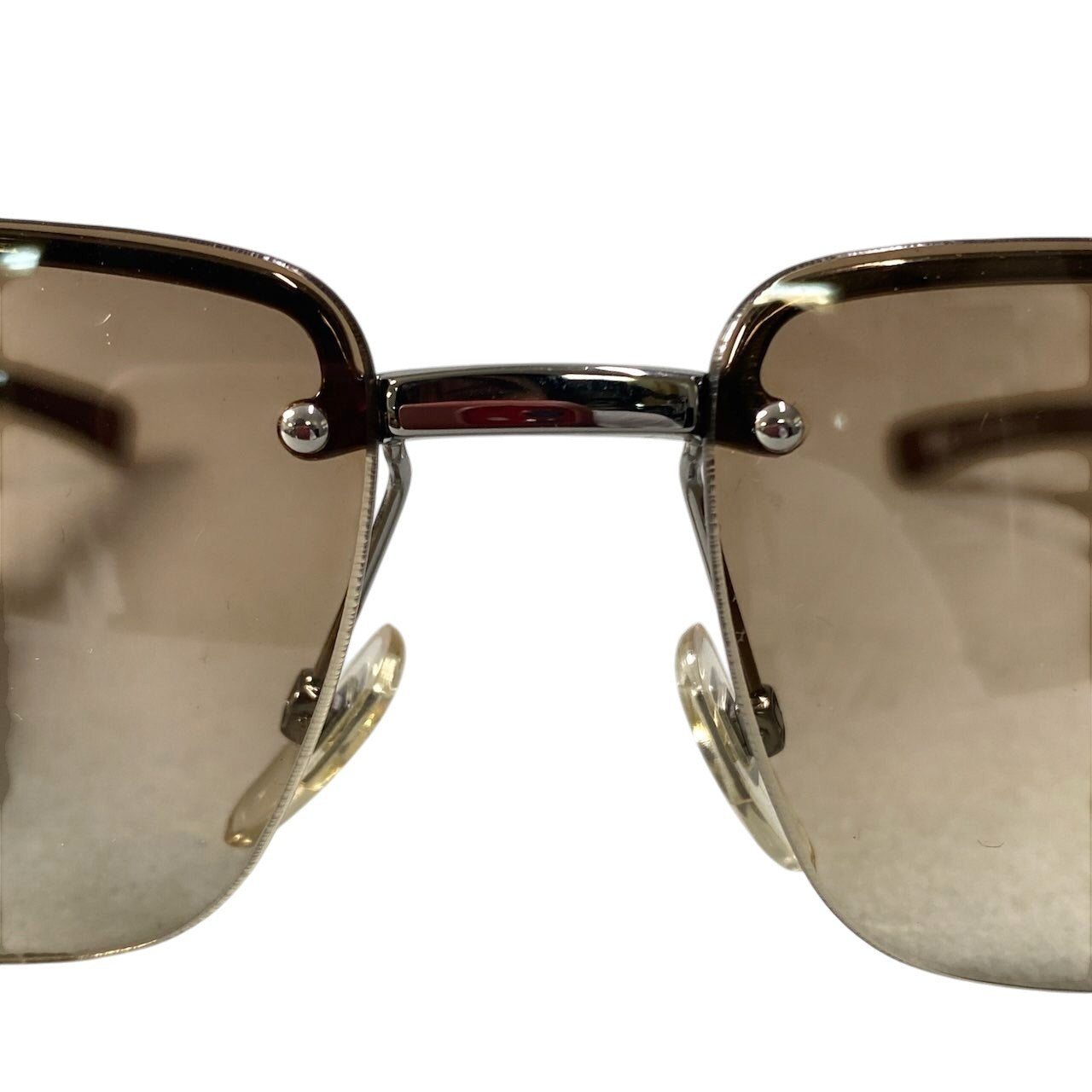 e26 GUCCI グッチ GG2760 GG ホースビット リムレス サングラス サイズ62/15 ブラウン レディース アイウェアk02i