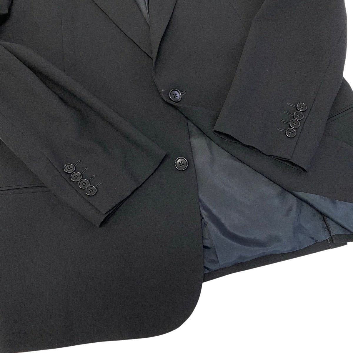 84f18 ARMANI COLLEZIONI アルマーニコレッツォーニ スーツ セットアップ サイズ54 ブラック フォーマル ビジネス 冠婚葬祭t18r