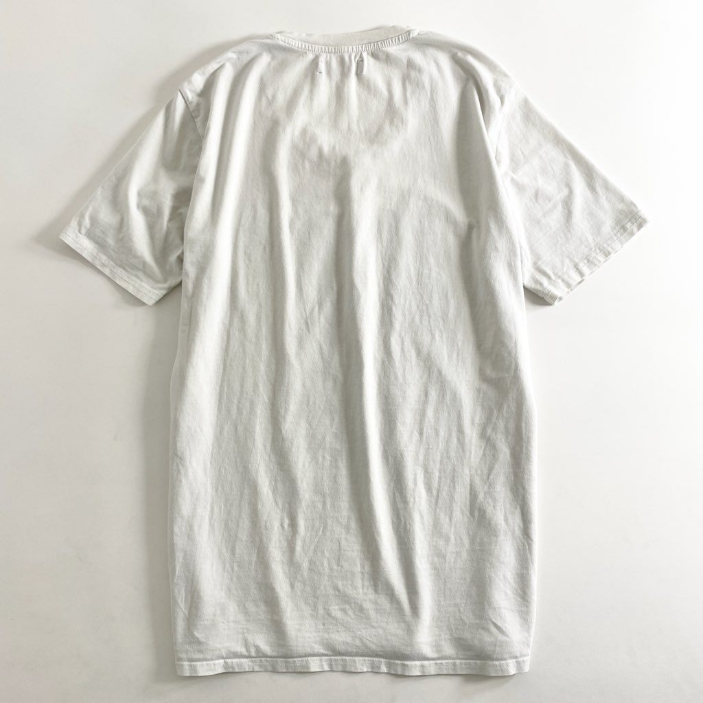 43e21 Gabriele Pasini ガブリエレパジーニ イタリア製 Vネック Tシャツ カットソー ショートスリーブ トップス プリント XL ホワイト コットン