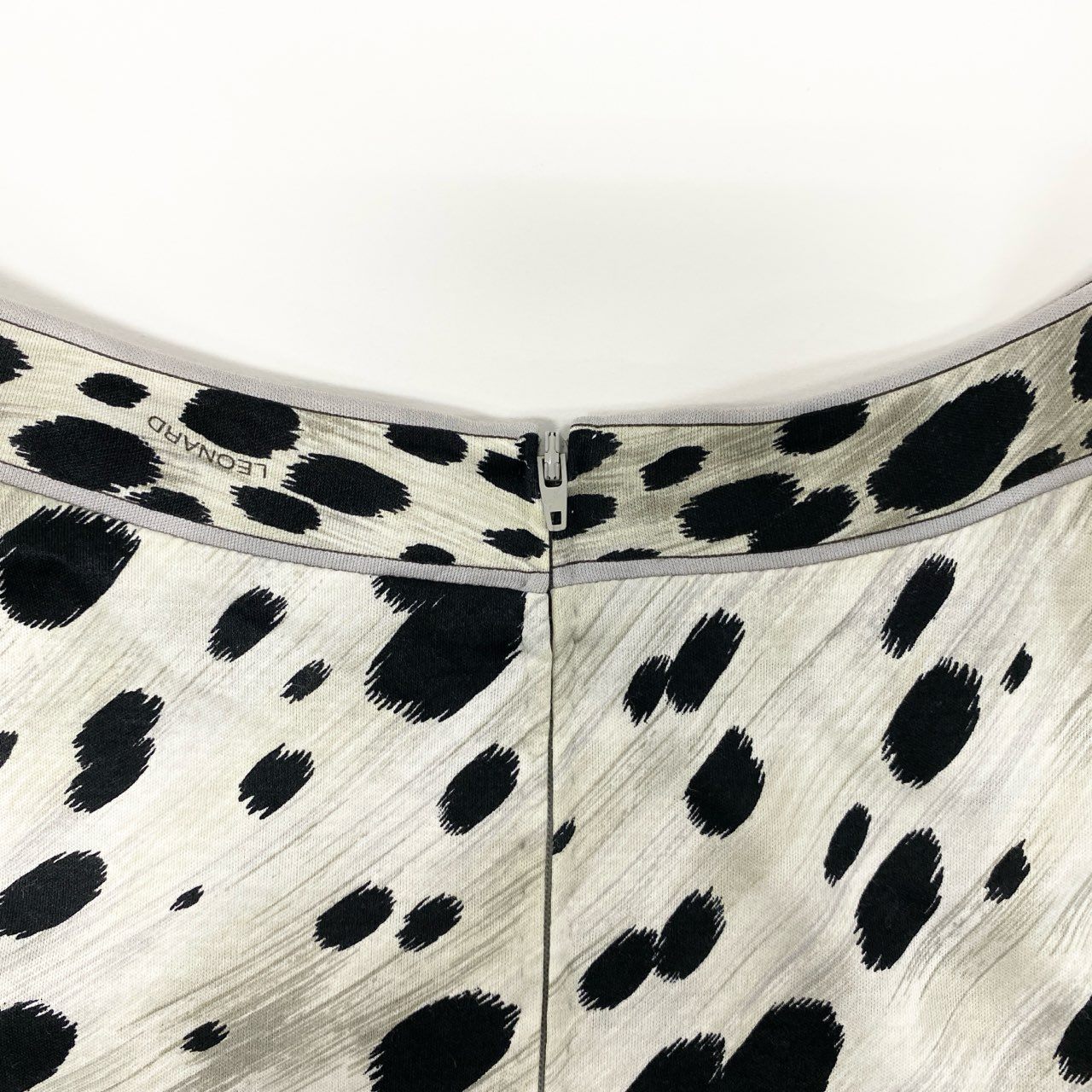 79k21 LEONARD FASHION レオナール ロングシャツワンピース 7分袖 総柄プリント レディース 女性用 L マルチカラー コットン100％u02t