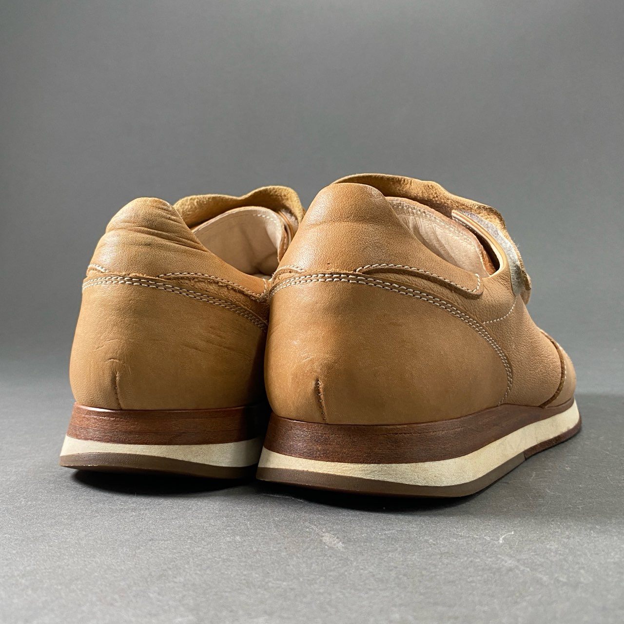 e14 Hender Scheme エンダースキーマ manual industrial products09 ローカットスニーカー シューズ mip-09 6 キャメル レザー