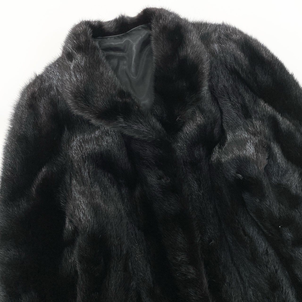 39k1《美品》 SAGA MINK サガミンク 銀サガ マホガニーミンク 逆毛 リアルファーコート 13 ダークブラウン 最高級本毛皮 FUR COAT 毛質◎ 毛並み◎t18r