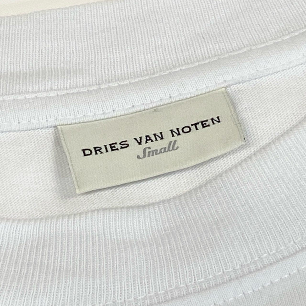 27a23 DRIES VAN NOTEN ドリスヴァンノッテン 23SS Wing Long Sleeve Tee ロンT サイズS ホワイト HEGLAND PR EMB M.K.JERSEYt18r