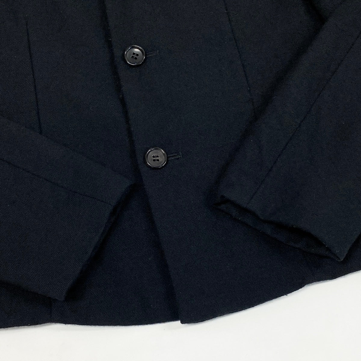 Af29 tricot COMME des GARCONS トリコ コムデギャルソン 00s ジップスリット ウールジャケット Vintage Zip Slit Wool Jacket サイズS ブラックt18r