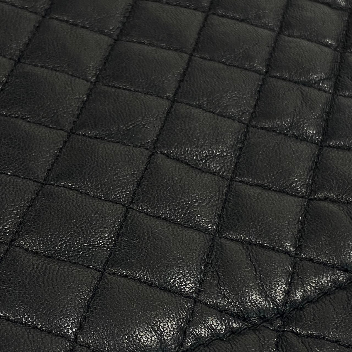 i18 D&G DOLCE＆GABBANA レザーキルティングスカート ミニスカート  40サイズ ブラック レザー レディース 女性用u02t