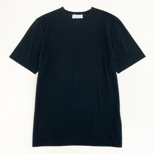 4f7 BRUNELLO CUCINELLI ブルネロクチネリ Vネック 半袖カットソー Tシャツ イタリア製 プルオーバー XLサイズ ブラック