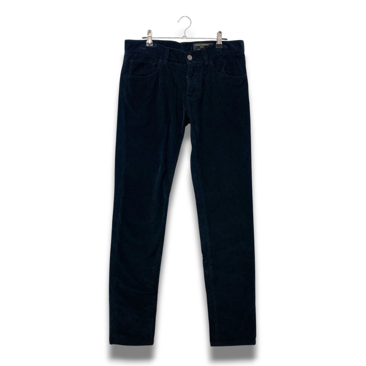 12b19 DOLCE&GABBANA ドルチェアンドガッバーナ コーデュロイパンツ スキニーパンツ ストレッチ 46サイズ ブラック メンズ 男性用u02t