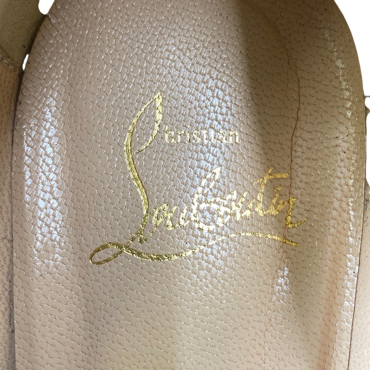 g31 Christian Louboutin ポインテッドトゥ スウェードパンプス シューズ 37サイズ ブルー スウェード レディース 女性用k02i