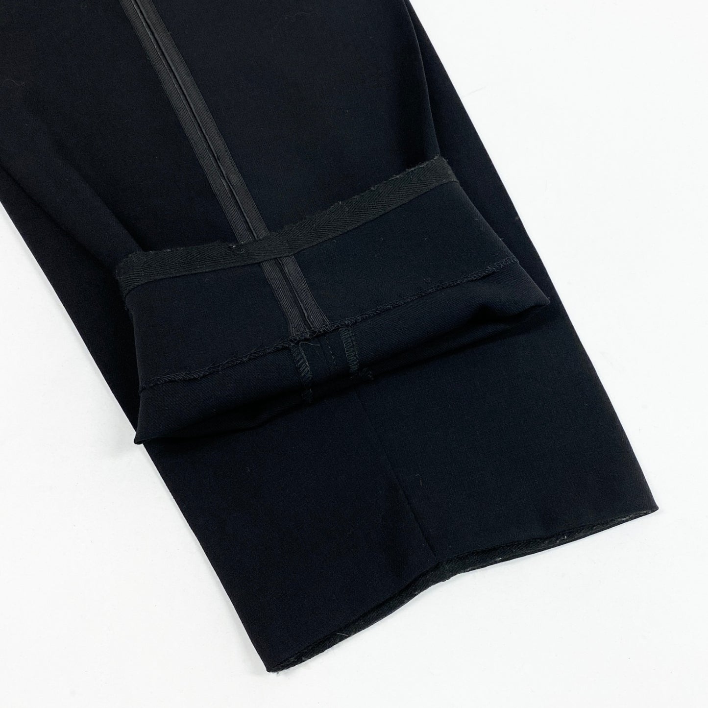 52l20 GIORGIO ARMANI ジョルジオアルマーニ シングルスーツ セットアップ タキシード イタリア製 50 ブラック メンズ 男性用u02t