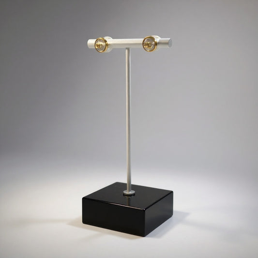 b2 Vintage CHANEL 1997 Coco mark ココマーク Small pierced earrings ピアス レディース 女性用ta1