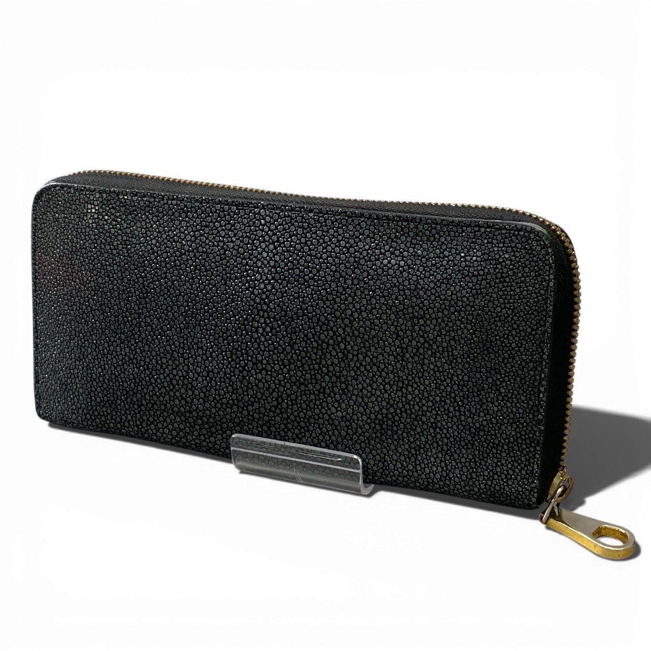 a5 CIMABUE チマブエ ガルーシャ スティングレイ ラウンド 長財布 ブラック グレー エイ革 スターマーク 海の宝石 ウォレットt18r