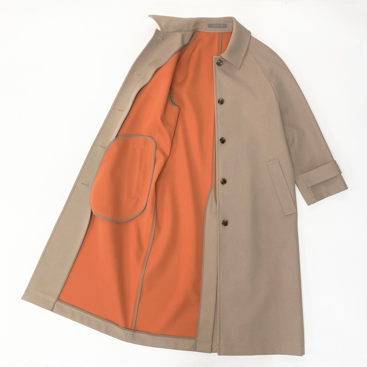 83c27 【美品】 theory luxe セオリーリュクス ロングコート トレンチコート ステンカラーコート スプリングコート レディース 女性用 03-3109609-339 36 ベージュ ポリエステル100％u02t