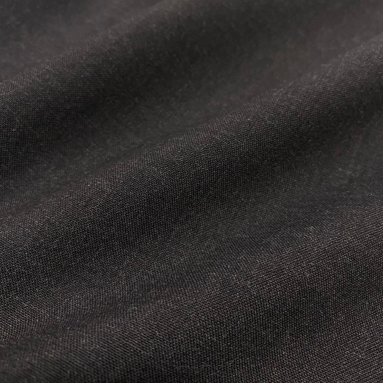 48e28 【デッドストック】 HERMES エルメス マルジェラ期 ウールギャバ 比翼仕立て ギャバジンシャツ M相当 ダークブラウン ウール100％ レディース 女性服k02i