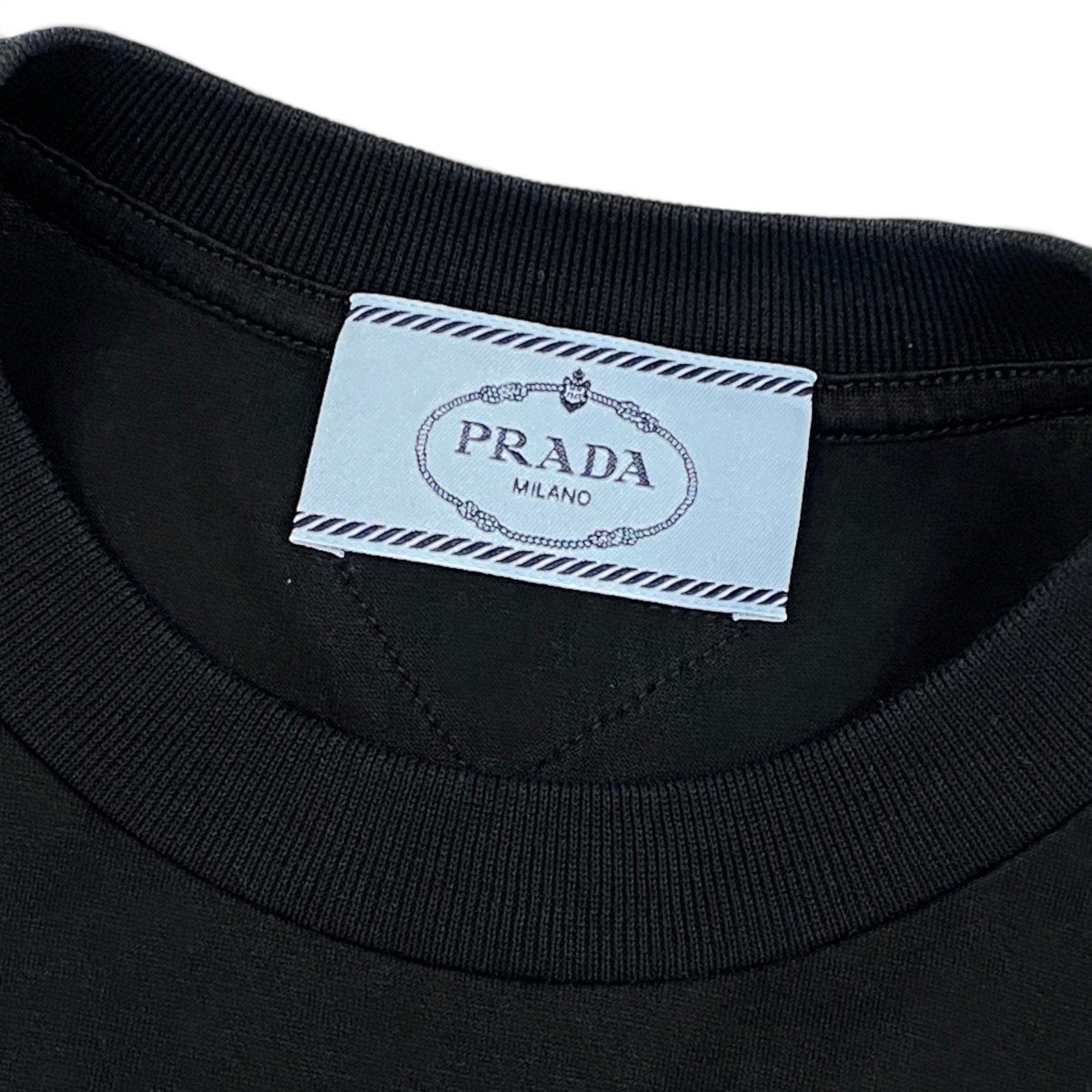 Ai7 【美品】 PRADA プラダ 2020SS ノースリーブカットソー  サイズXS ブラック コットン100％ レディースk02i