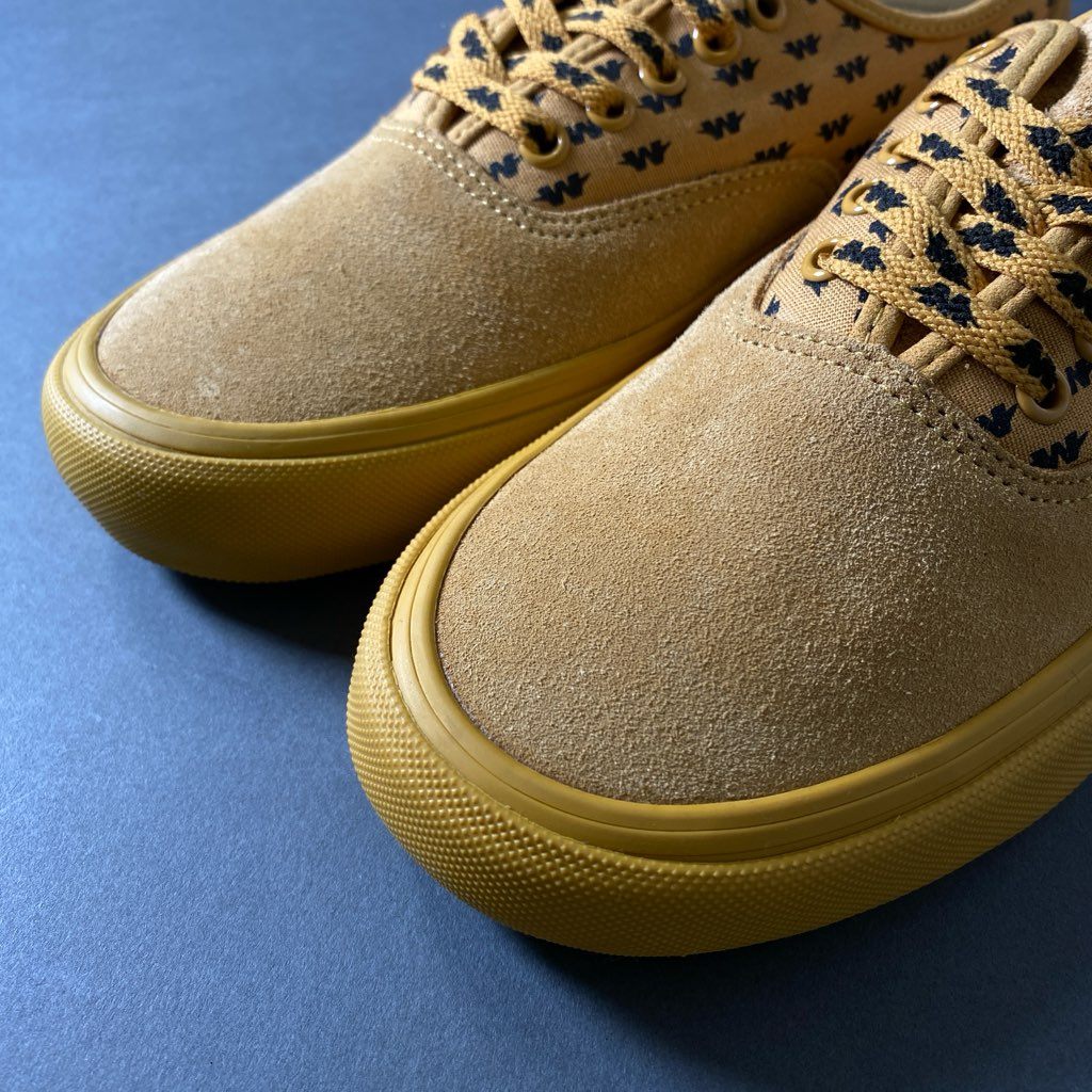 1g7 VANS × wtaps バンズ ダブルタップス SYNDICATE AUTHENTIC オーセンティック ローカットスニーカー サイズ27cm ベージュ系 スウェード メンズ