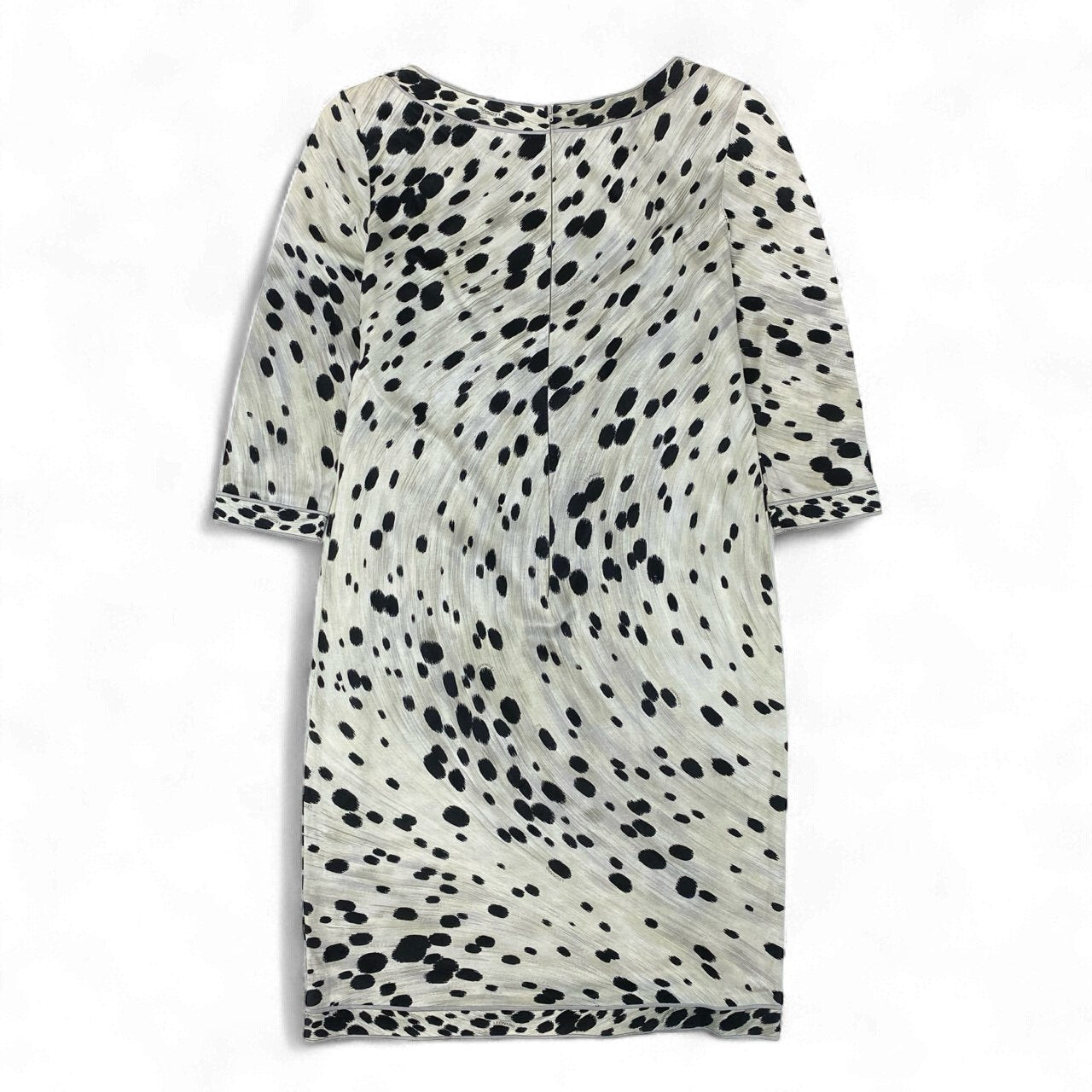 79k21 LEONARD FASHION レオナール ロングシャツワンピース 7分袖 総柄プリント レディース 女性用 L マルチカラー コットン100％u02t