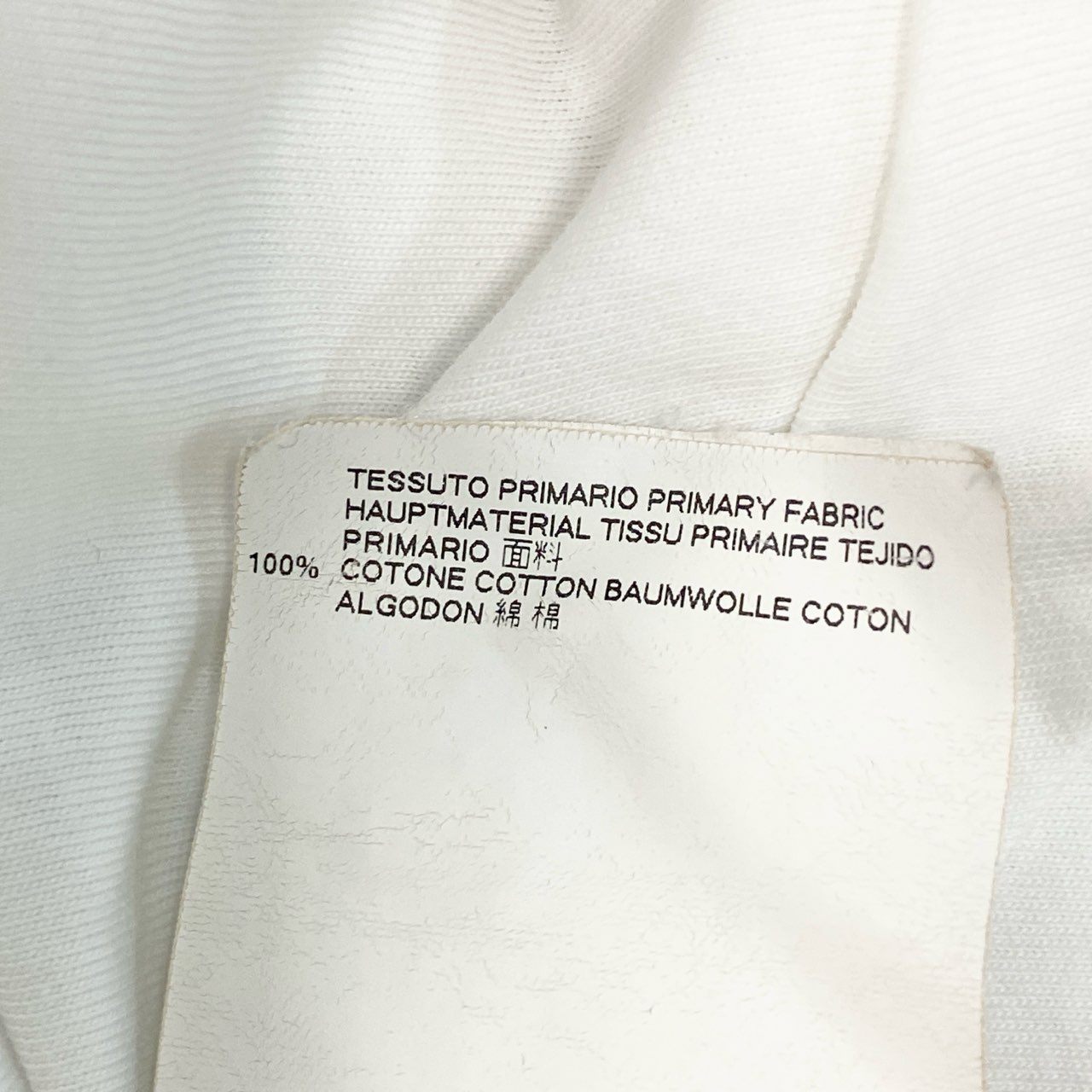 5c6 Maison Margiela メゾンマルジェラ ステレオタイプ 半袖Tシャツ カットソー トップス 48 ホワイト コットン メンズu02t