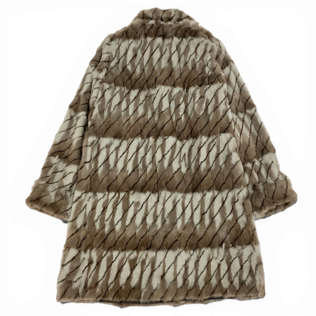 7b22《未使用品》 ロリスファー リバーシブル ロングコート サイズF 本毛皮 シルク ロシアンリス Fur Coat タグ付t18r