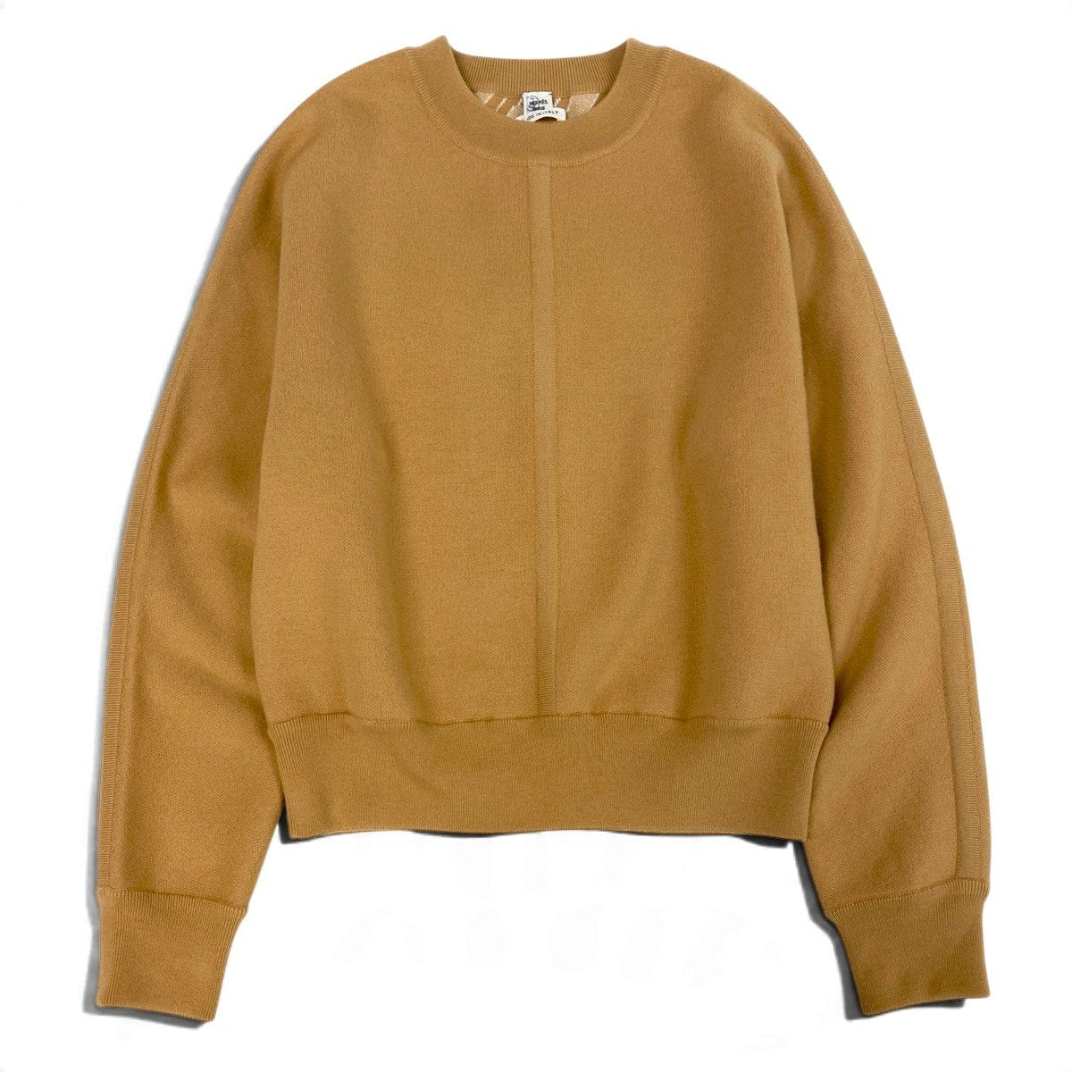 Ej13 【未使用タグ付】 HERMES エルメス 23年 カシミヤブレンド ニットセーター 3H2603D2 サイズ34 イエロー系 レディースu02t