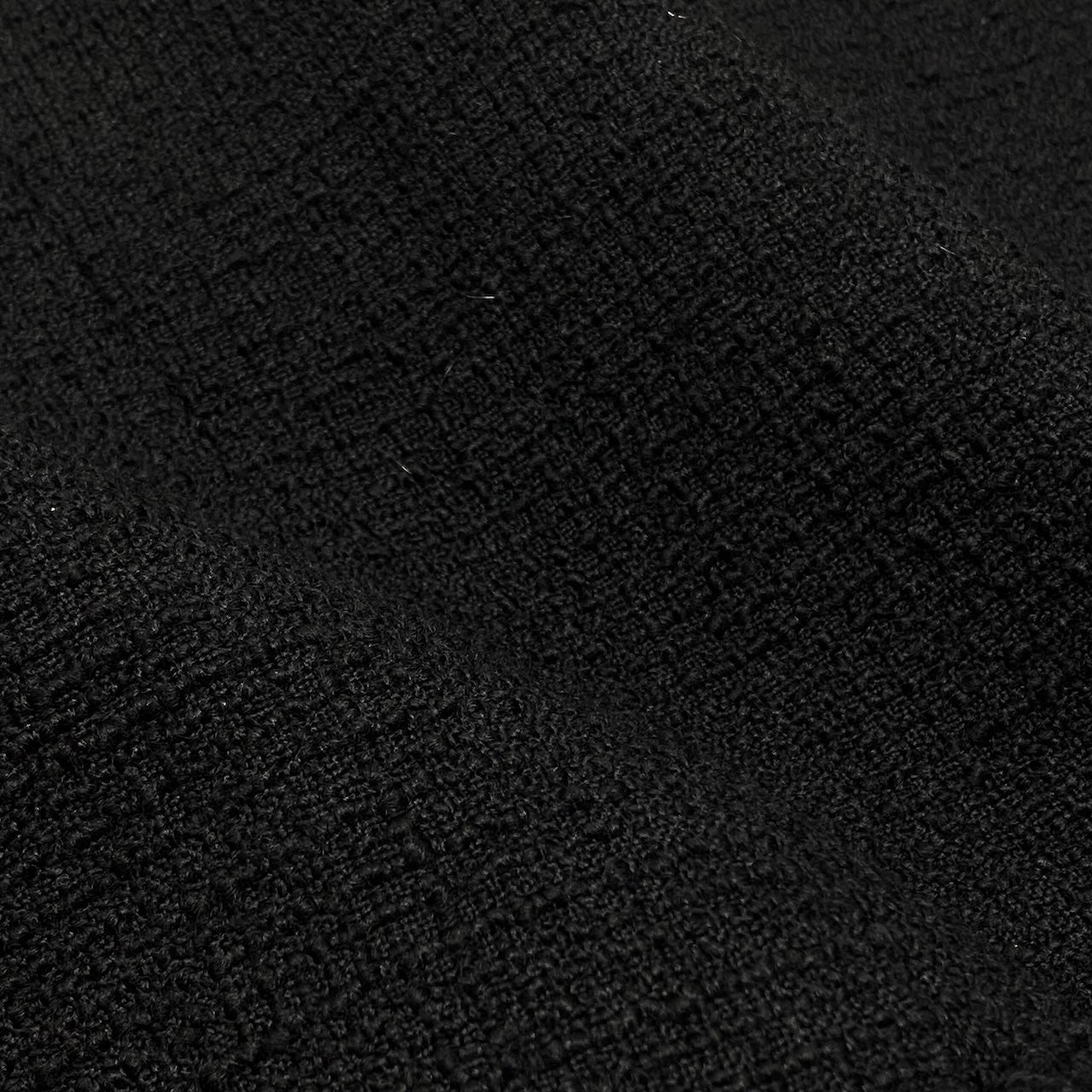 Cg6【美品】CHANEL ツイードスカート ミニスカート ココマークプレート フランス製 P42225 38サイズ ブラック ウール100％ レディース 女性用u02t