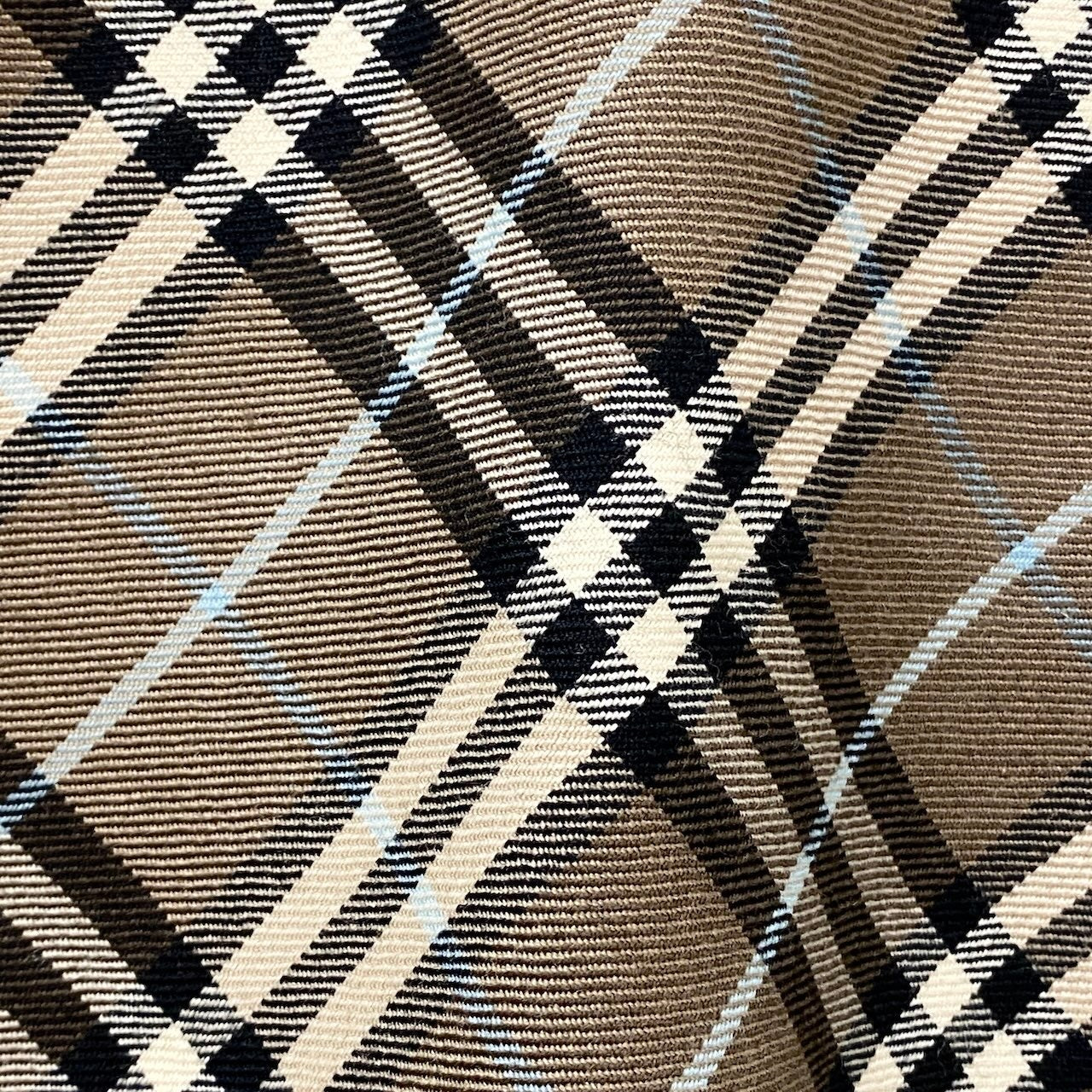 40e18 BURBERRY LONDON BLUE LABEL バーバリーロンドン ブルーレーベル ベルト付 膝丈スカート ノバチェック ウールスカート サイズ38 ブラウン系 レディース 女性用u02t