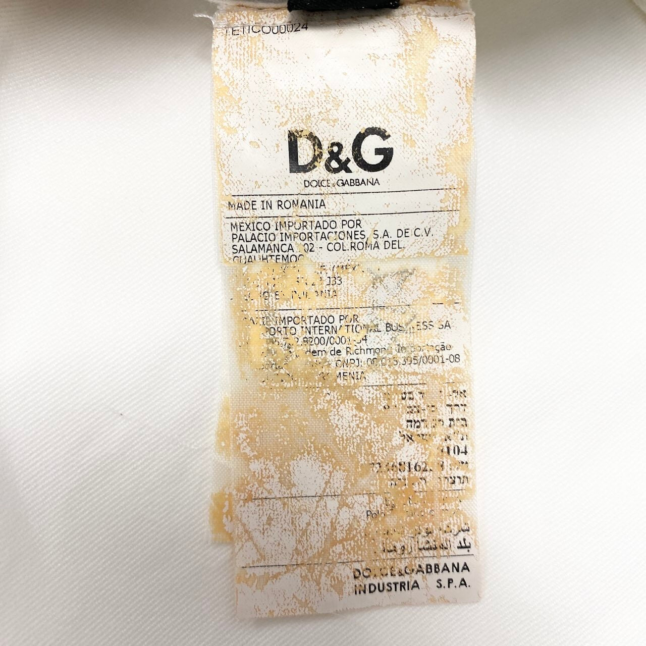 11c29 DOLCE&GABBANA ドルチェアンドガッパーナ 00`s Y2K vintage ギミックパンツ カーゴパンツ ボトムス メンズ 紳士服 イタリア製 44 ホワイトk02i