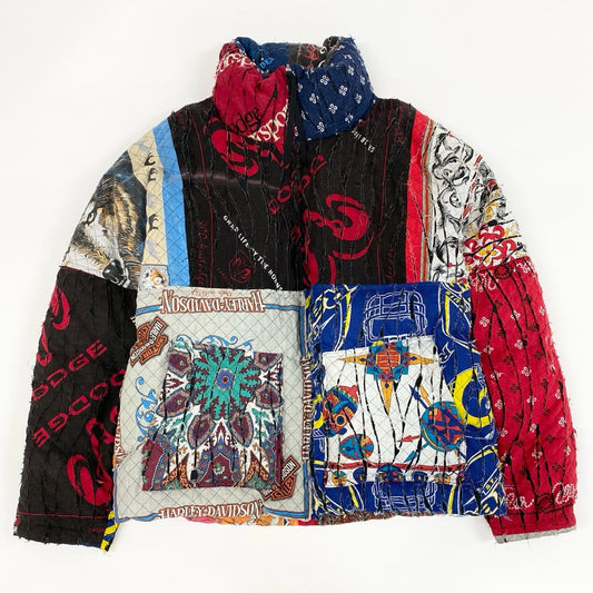 19f11 【美品】2023AW Children of the discordance チルドレンオブザディスコ―ダンス サイズ3 リバーシブル ダウンジャケット メンズ 完全1点物