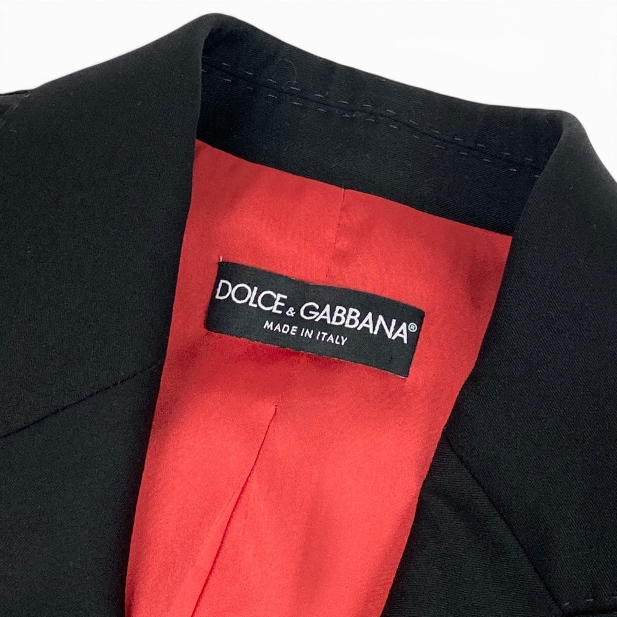 h31 【美品】DOLCE&GABBANA テーラードジャケット ジップデザイン イタリア製 36サイズ ブラック レディース 女性用k02i