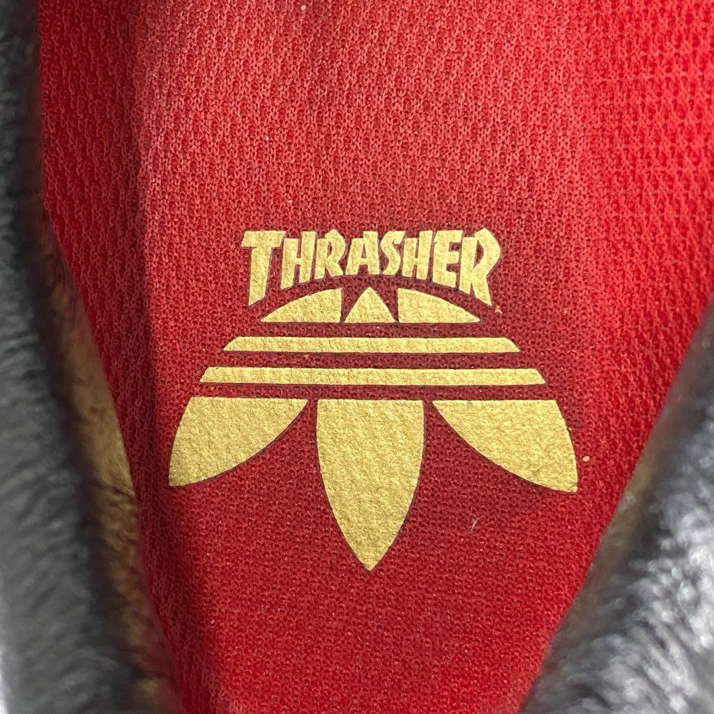 3d21 adidas アディダス × THRASHER スラッシャー SUPER STAR ADV スーパースター スケートボード スニーカー 26.0cm ブラック スケシュー FY9025