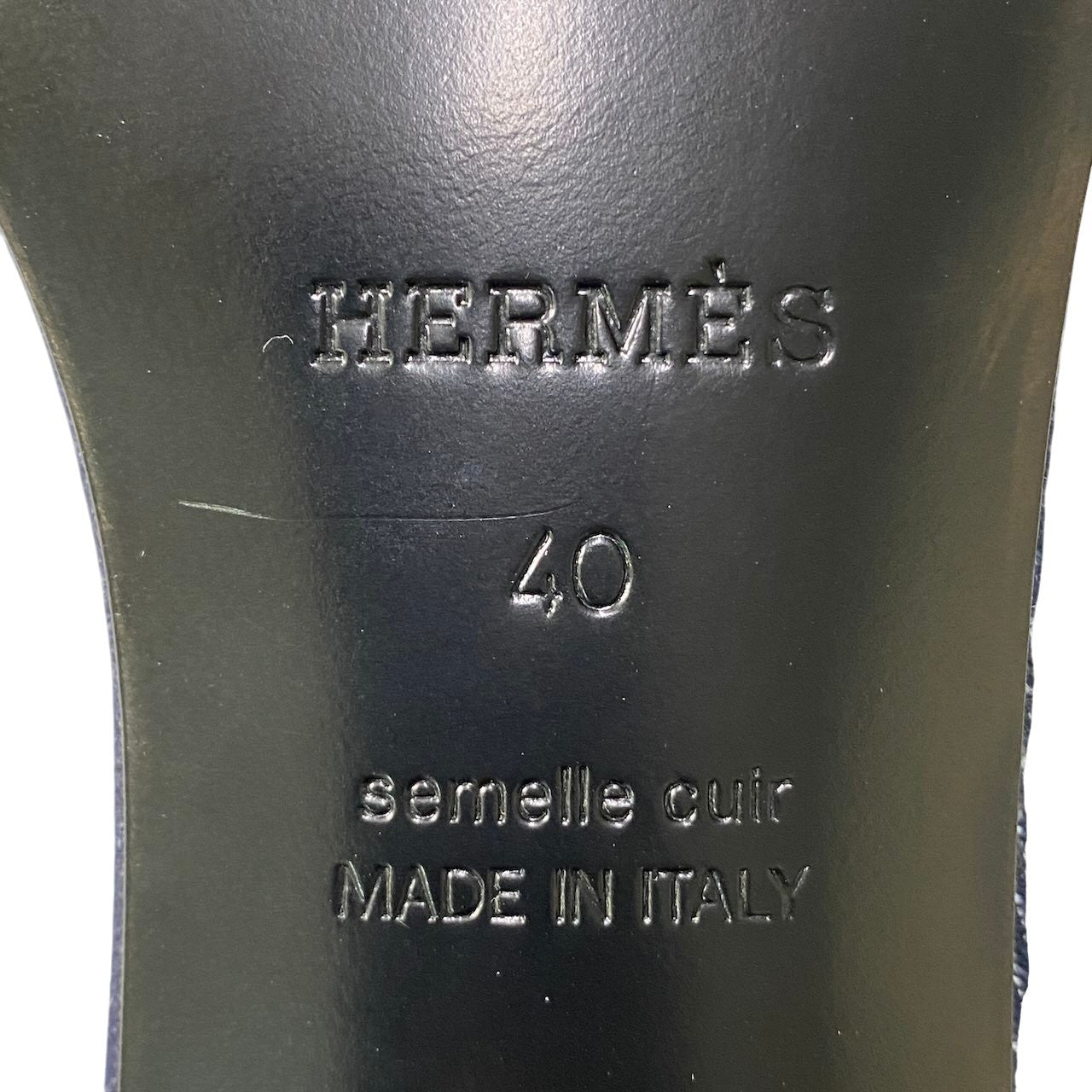 【極美品】 HERMES エルメス GWLADYS グラディス シェーヌダンクル デニムサンダル チャンキーヒール サイズ40 インディゴ レディースk02i