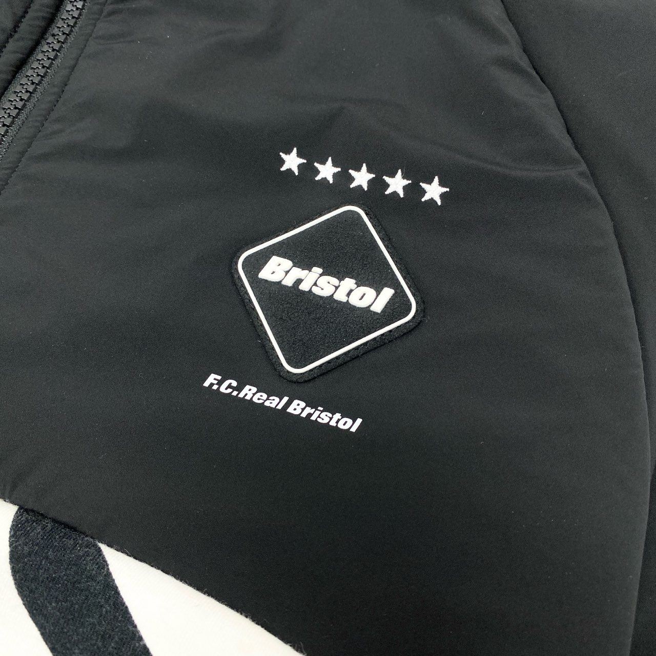 6k1 F.C.Real Bristol エフシーレアルブリストル 23AW VENTILATION HOODIE ベンチレーションフーディ ジャケット パーカー FCRB-232037 Mサイズ ブラック ホワイト ゼブラ メンズo07t