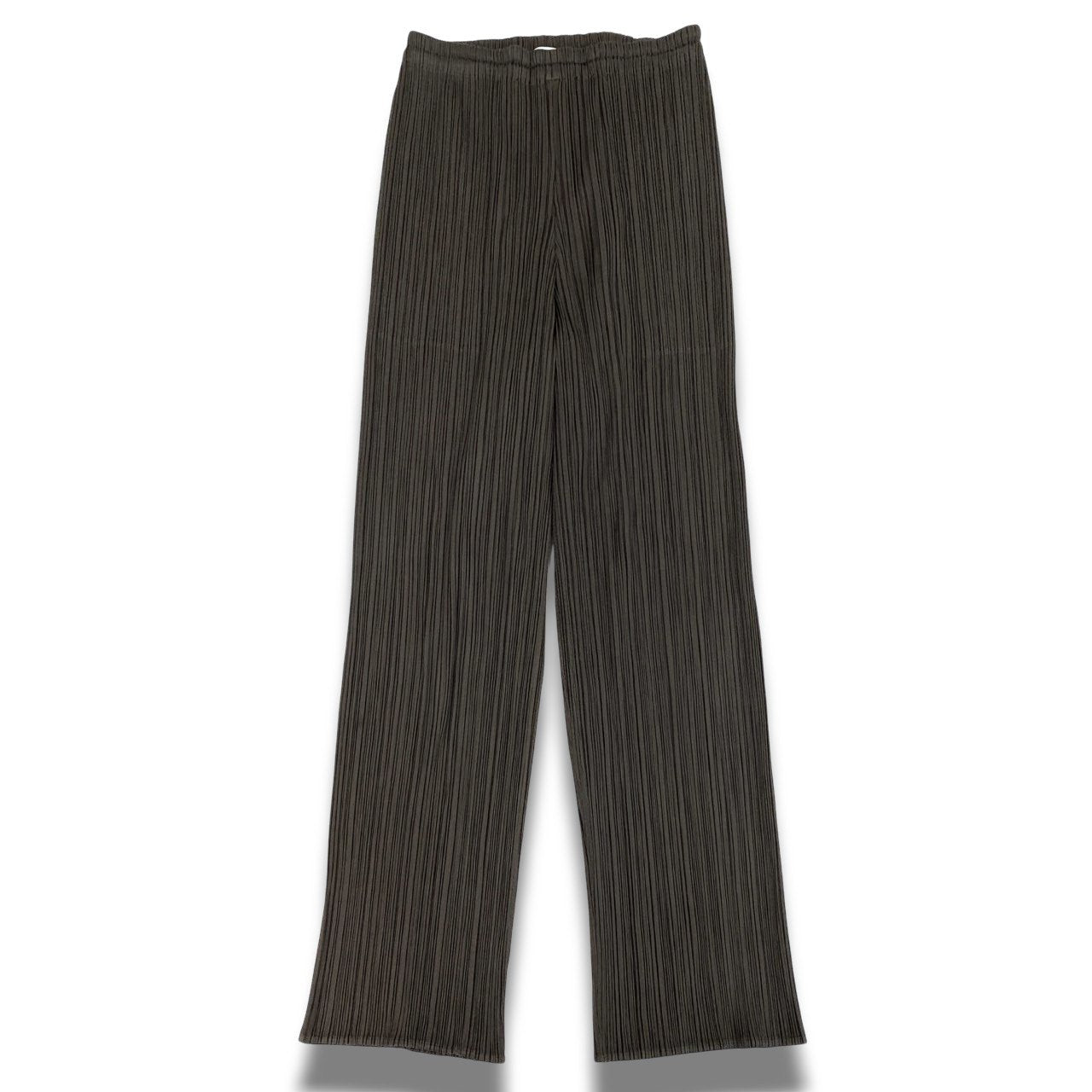 Ac2 PLEATS PLEASE プリーツプリーズ プリーツパンツ スラックス サイズ2 カーキグリーン レディース パンツ ボトムk02i