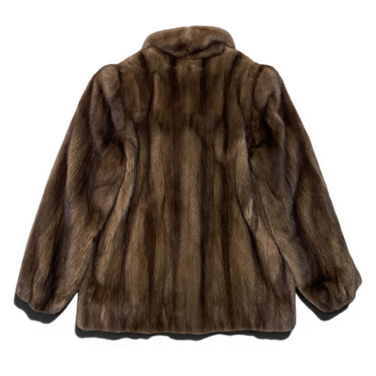 55g14 mario valentino マリオ ヴァレンティノ パステルミンク ミンクコート セミロング デザインコート F ライトブラウン ミンクファー Mink Fur Coatu02t