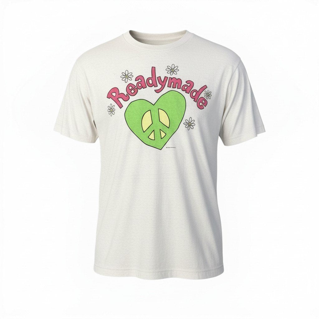 15c3 【新品保管品】READYMADE レディメイド 24SS THIS IS MY T グラフィックTシャツ 半袖Tシャツ トップス RM-P01-0000-073 Mサイズ アイボリー コットン100％ メンズ 男性用o07t