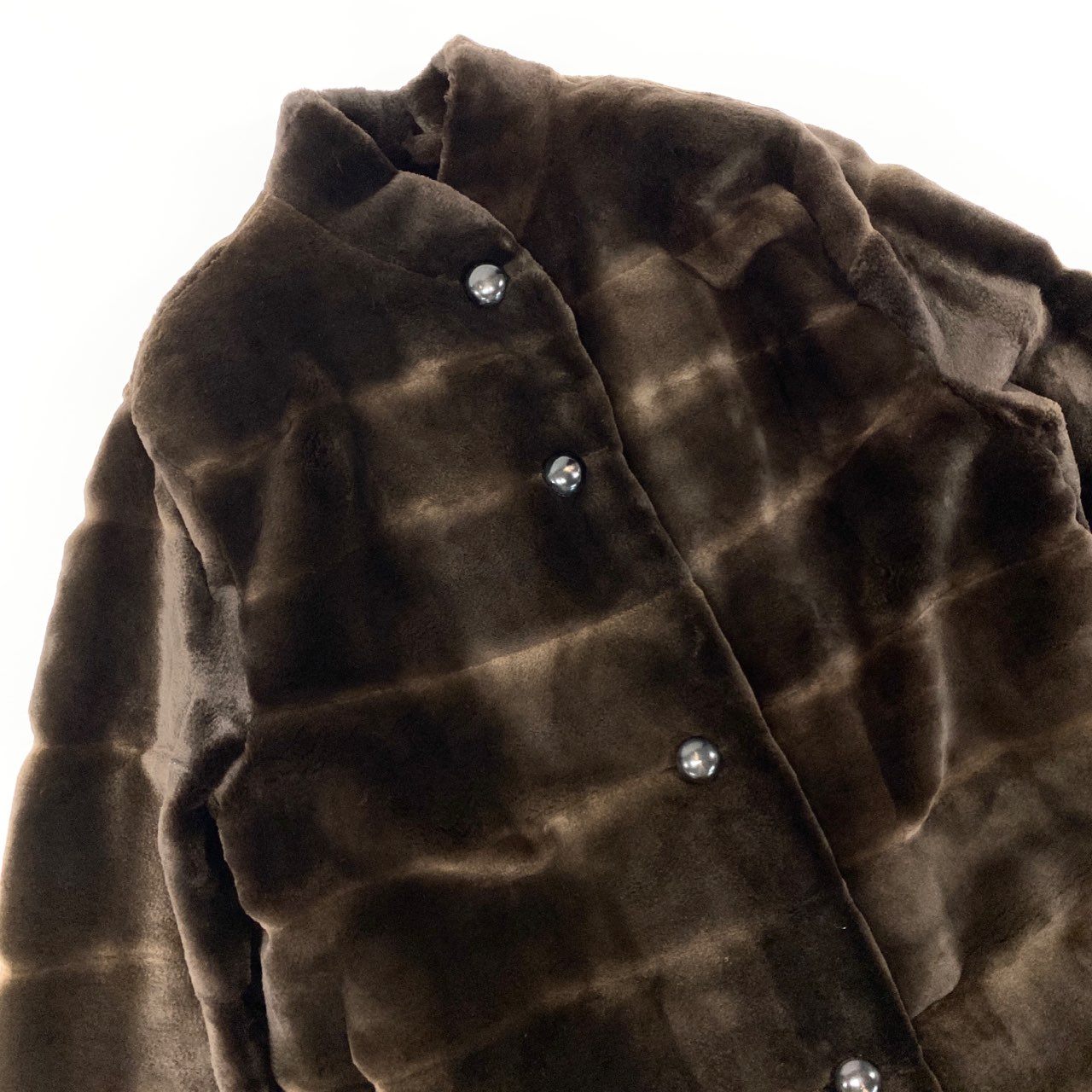 72L9 VALENTINO ヴァレンティノ × MITSUKOSHI 三越 シェアードミンク ロングコート サイズF ブラウン 最高級本毛皮 MINK FURt18r