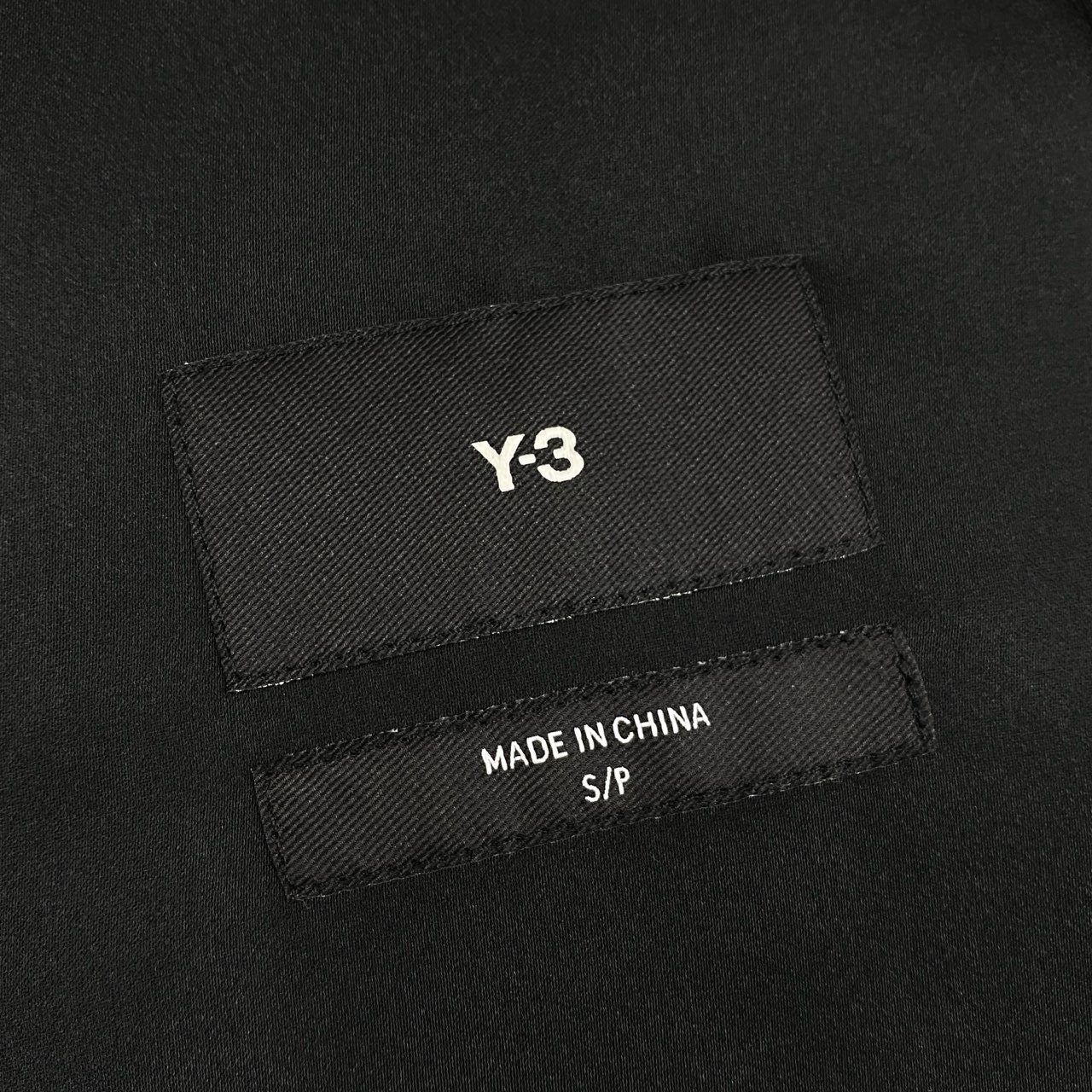 Aa26《美品》 Y-3 ワイスリー 3S TCH SLK HOOD スリーストライプ テックフード IQ1798 サイズS ブラック Yohji Yamamoto × adidast18r