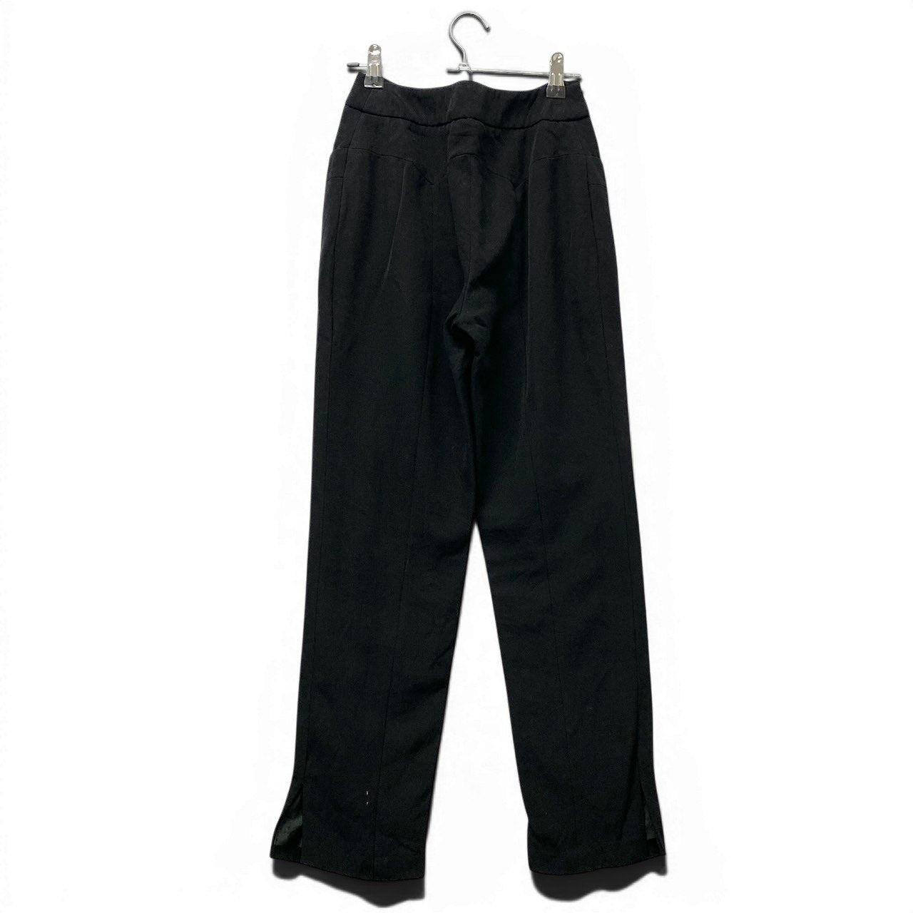 75e18 CHANEL スラックスパンツ ボトムパンツ P19726V11502 34サイズ ブラック ウール100％ レディース 女性用u02t