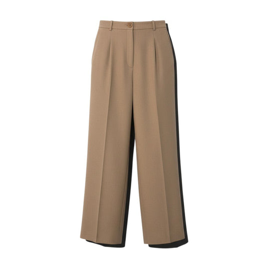 25i27 Hermès エルメス マルジェラ期 スラックスパンツ サイズ40 ベージュ キャメル100％ レディースk02i