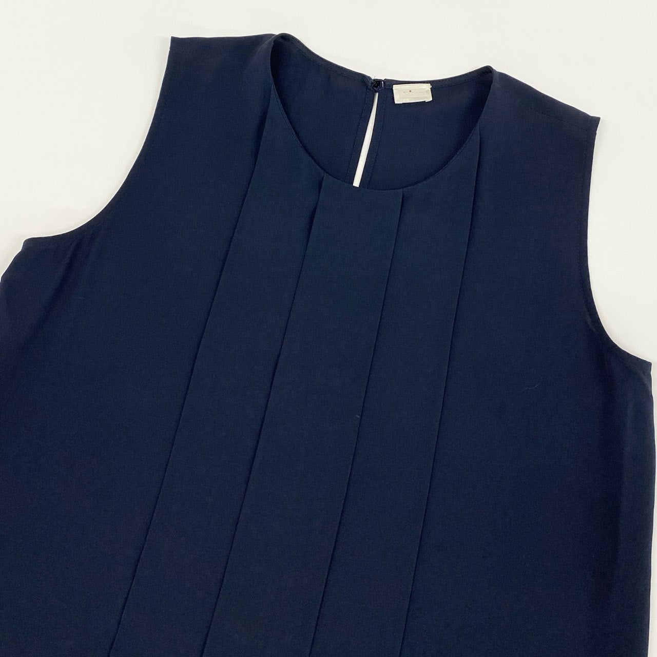 56h1 Kiton キトン ノースリーブワンピース ドレスワンピース シルクワンピース 薄手 春夏 レディース 女性用 D374078D2305 40 ネイビー シルク100％u02t