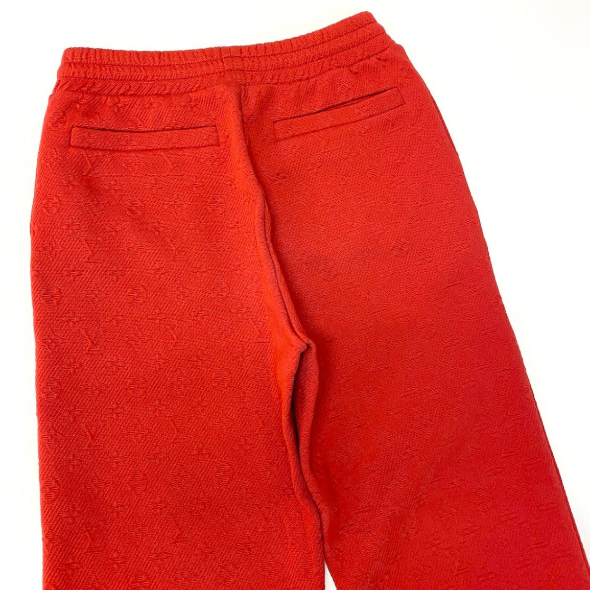 Id15 LOUIS VUITTON ルイヴィトン LV モノグラム ジョガーパンツ Monogram Joggers Pants サイズM レッドt18r