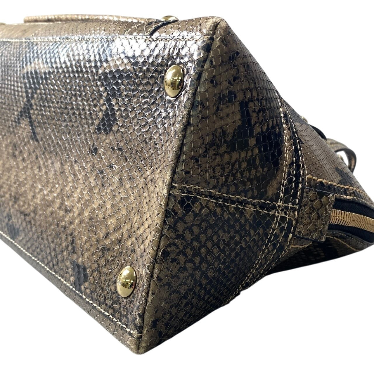 h11 COACH コーチ ミランダプリンテッド パイソンサッチェル ハンドバッグ Hampton Miranda Python Satchel Handbag 11089t18r