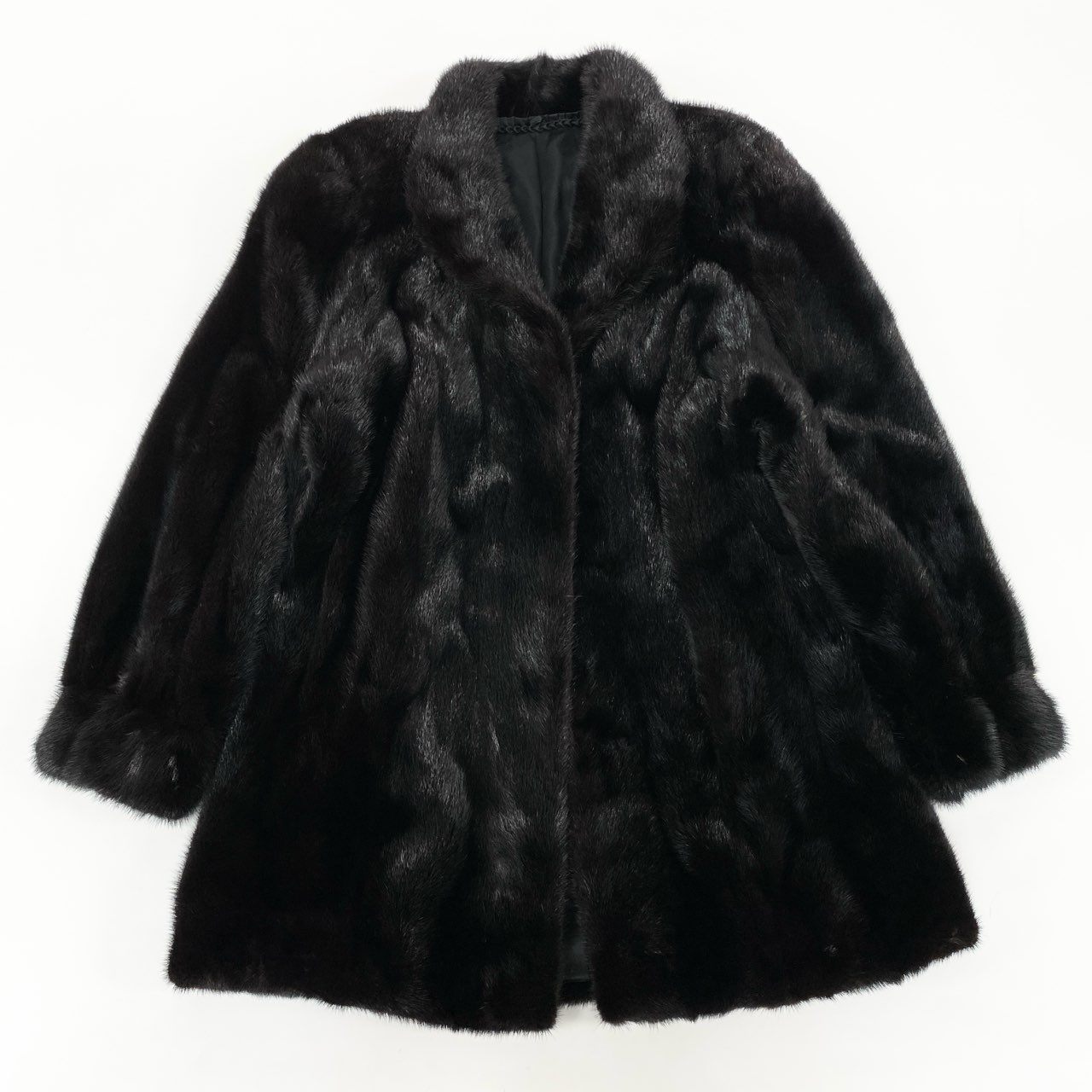 41j29 《美品》 ROYAL SAGA MINK ロイヤルサガミンク 金サガ マホガニー リアルファーコート 11 ダークブラウン 最高級本毛皮 FUR COAT 毛並み◎ 毛質◎t18r