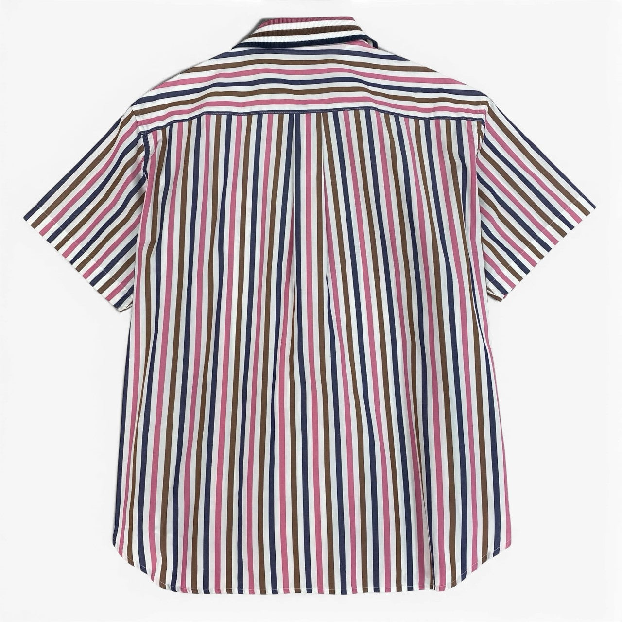 42a23 Christian Dior クリスチャンディオール 半袖シャツ トップス エンブレム刺繍 M マルチカラー ストライプ レディースu02t