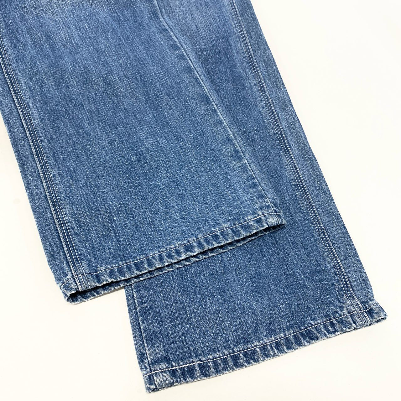 58c5【美品】AMERI×Lee アメリ リー オーバーオールセットアップ ノースリーブトップス デニムパンツ LB9354 24サイズ ブルー コットン100％ レディース 女性用u02t