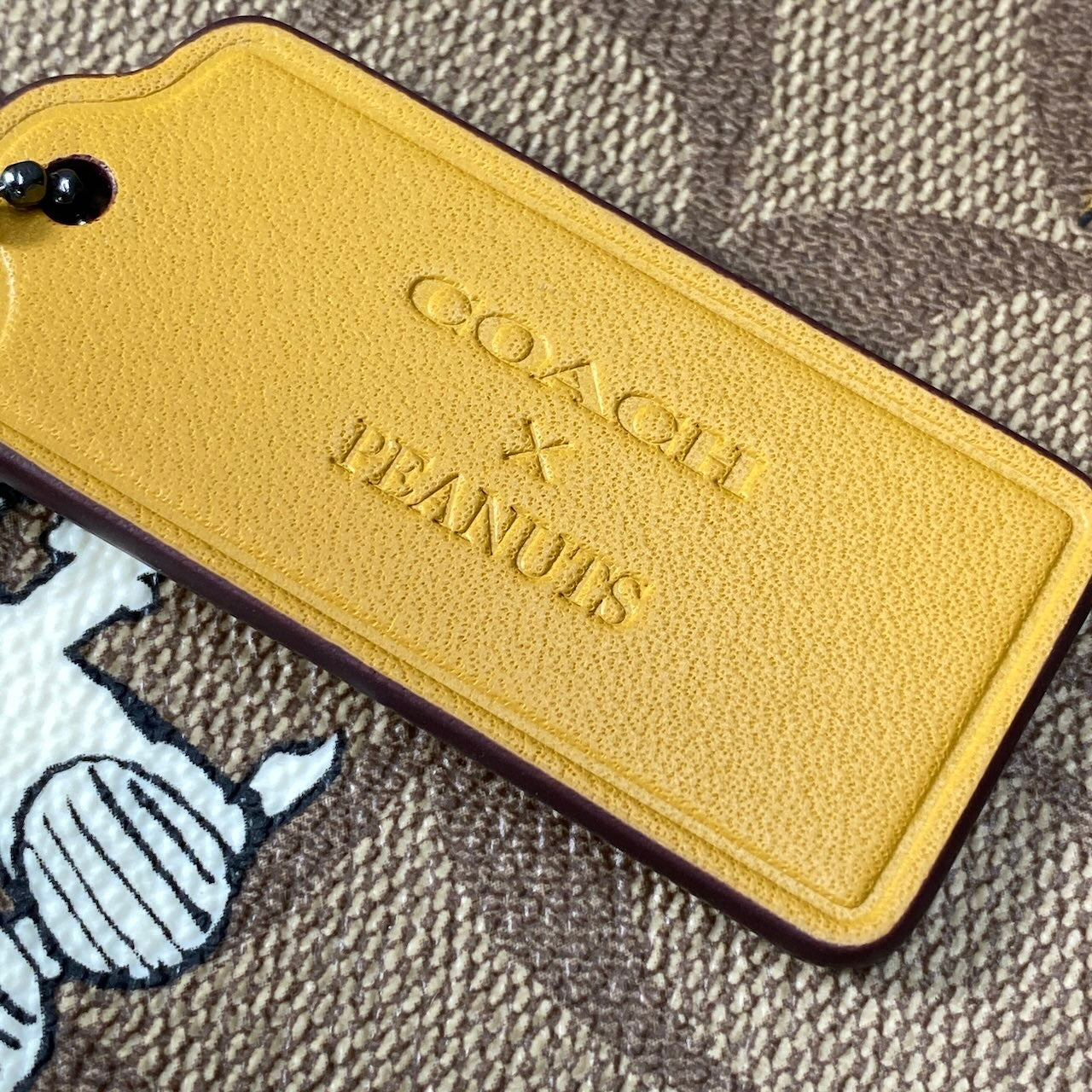 f11 《極美品》 COACH コーチ × PEANUT ピーナッツ スヌーピー ポーチ付き ショルダーバッグt18r