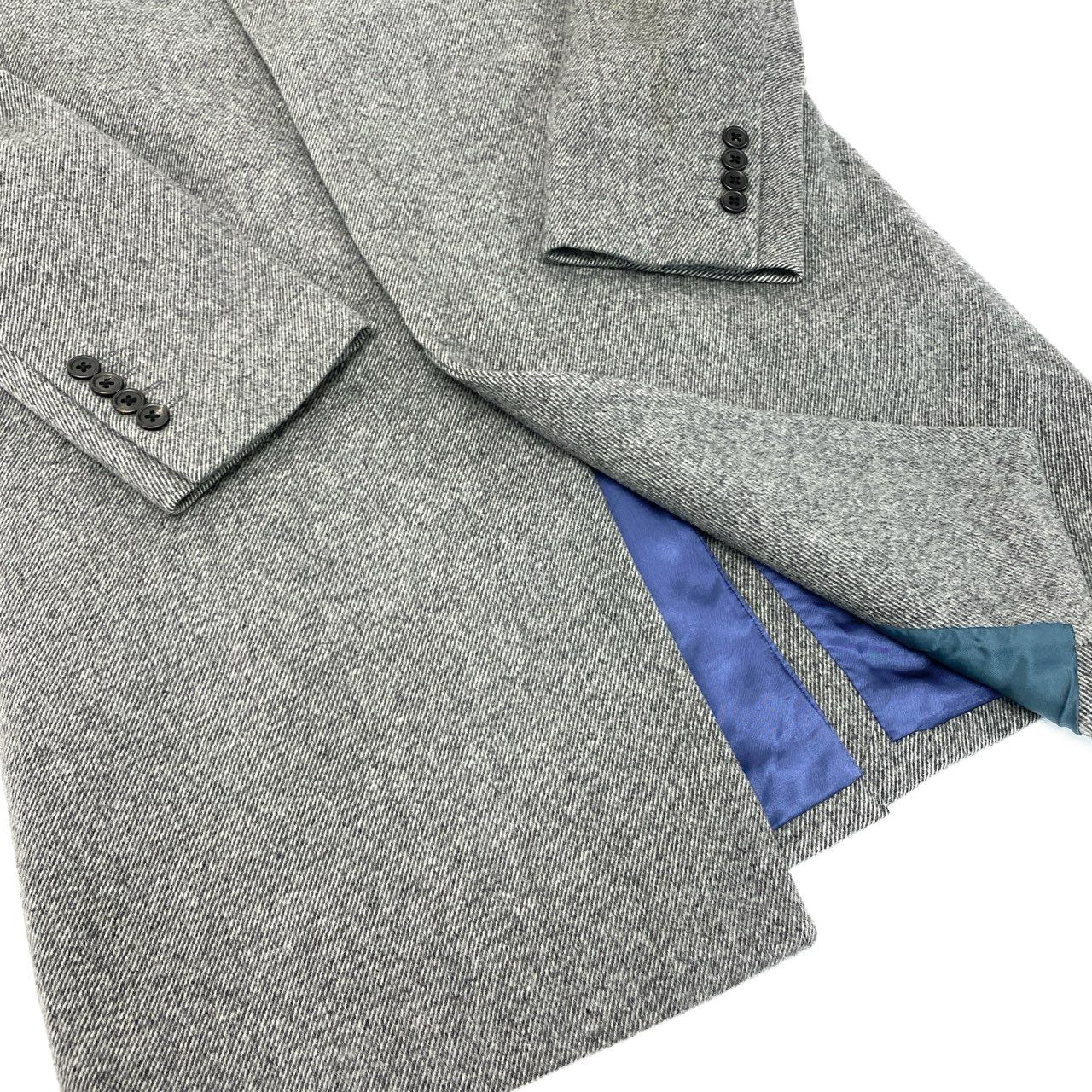 67L1 Paul Smith ポールスミス チェスターコート ロングコート 比翼ボタン ウールカシミヤ メンズ 紳士服 PF-IS-80322 M2 グレーu02t